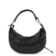 Gucci Black Leather Vintage Hobo Shoulder Bag