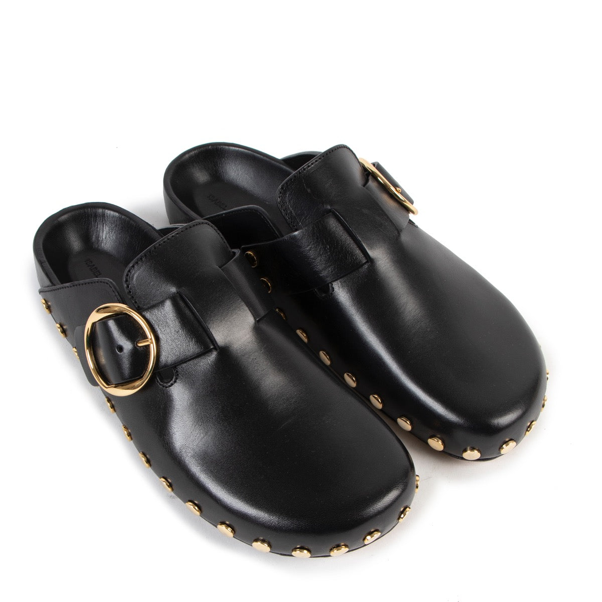 Shop safe online at Labellov in Antwerp these 100% authentic second hand Isabel Marant Black Leather Loafers - Size 38