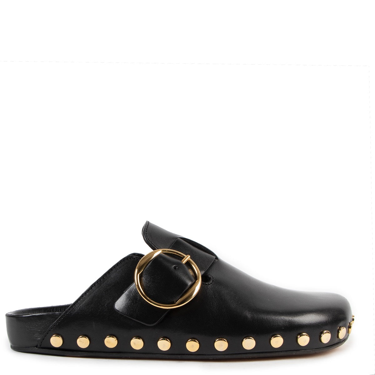 Shop safe online at Labellov in Antwerp these 100% authentic second hand Isabel Marant Black Leather Loafers - Size 38