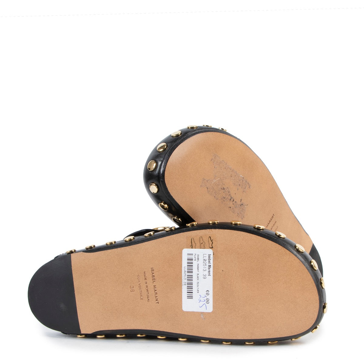 Shop safe online at Labellov in Antwerp these 100% authentic second hand Isabel Marant Black Leather Loafers - Size 38