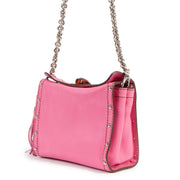 Buy online an authentic second hand Lanvin Pink leather tassel crossbody bag in very good condition at Labellov in Antwerp.