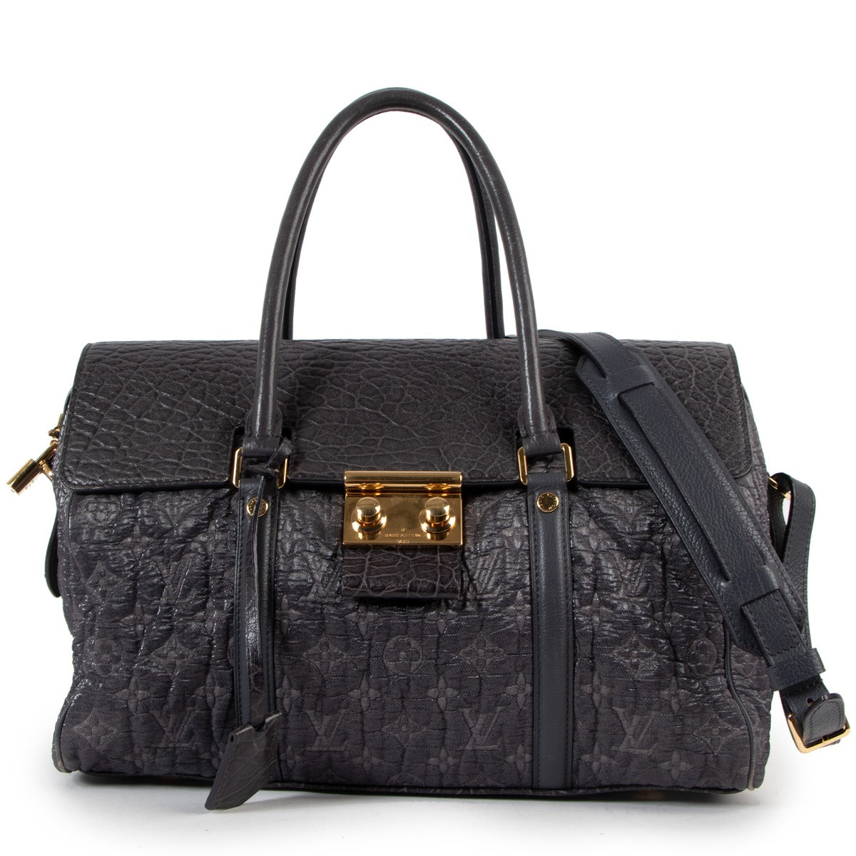 Louis Vuitton 2010 Gris Monogram Volupte Psyche Bag