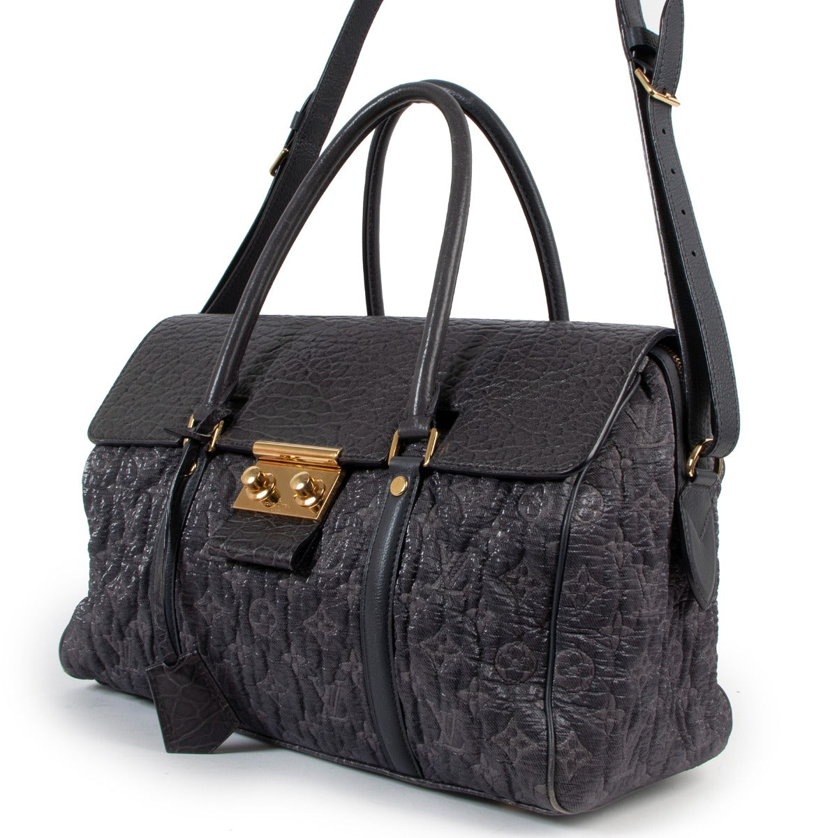 Louis Vuitton 2010 Gris Monogram Volupte Psyche Bag