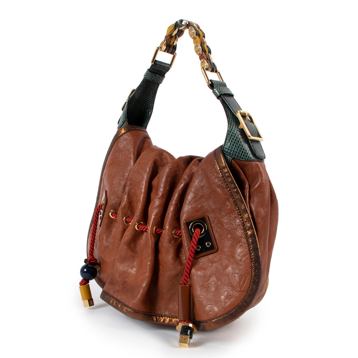Louis Vuitton Limited Edition Masala Brown Epices Monogram Leather Kalahari GM Shoulder Bag