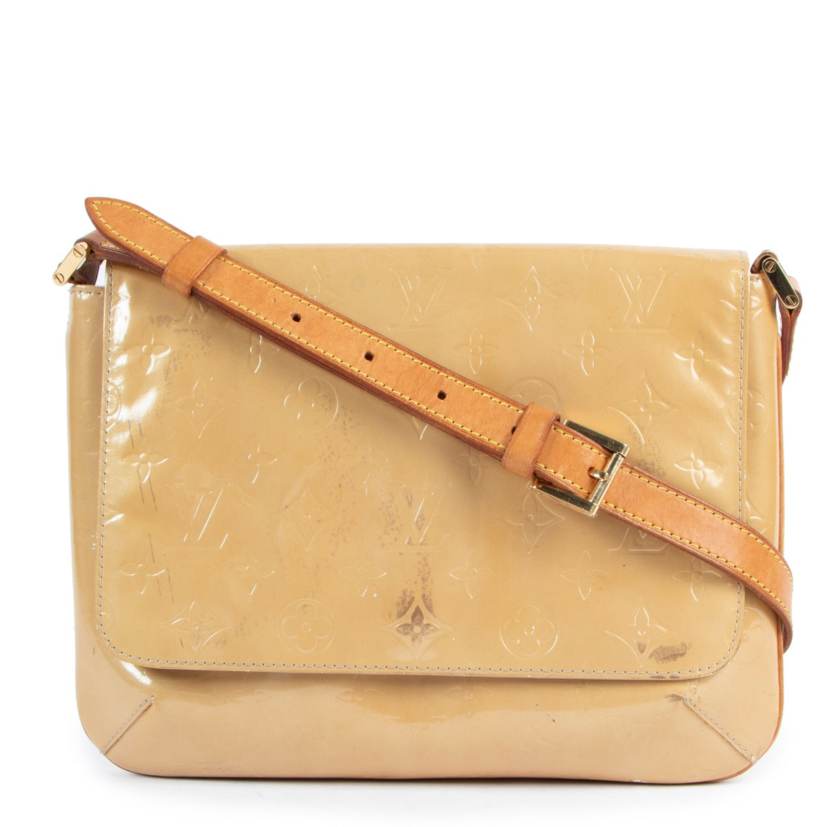 Louis Vuitton Beige Monogram Vernis Thompson Street Crossbody Bag