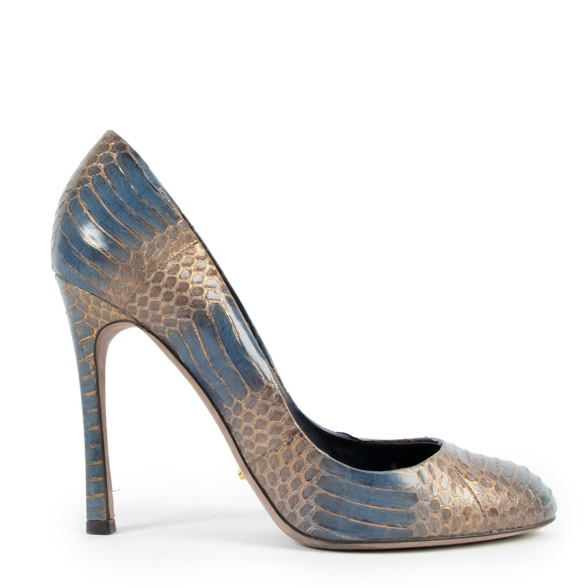 Sergio Rossi Teal Python Pumps