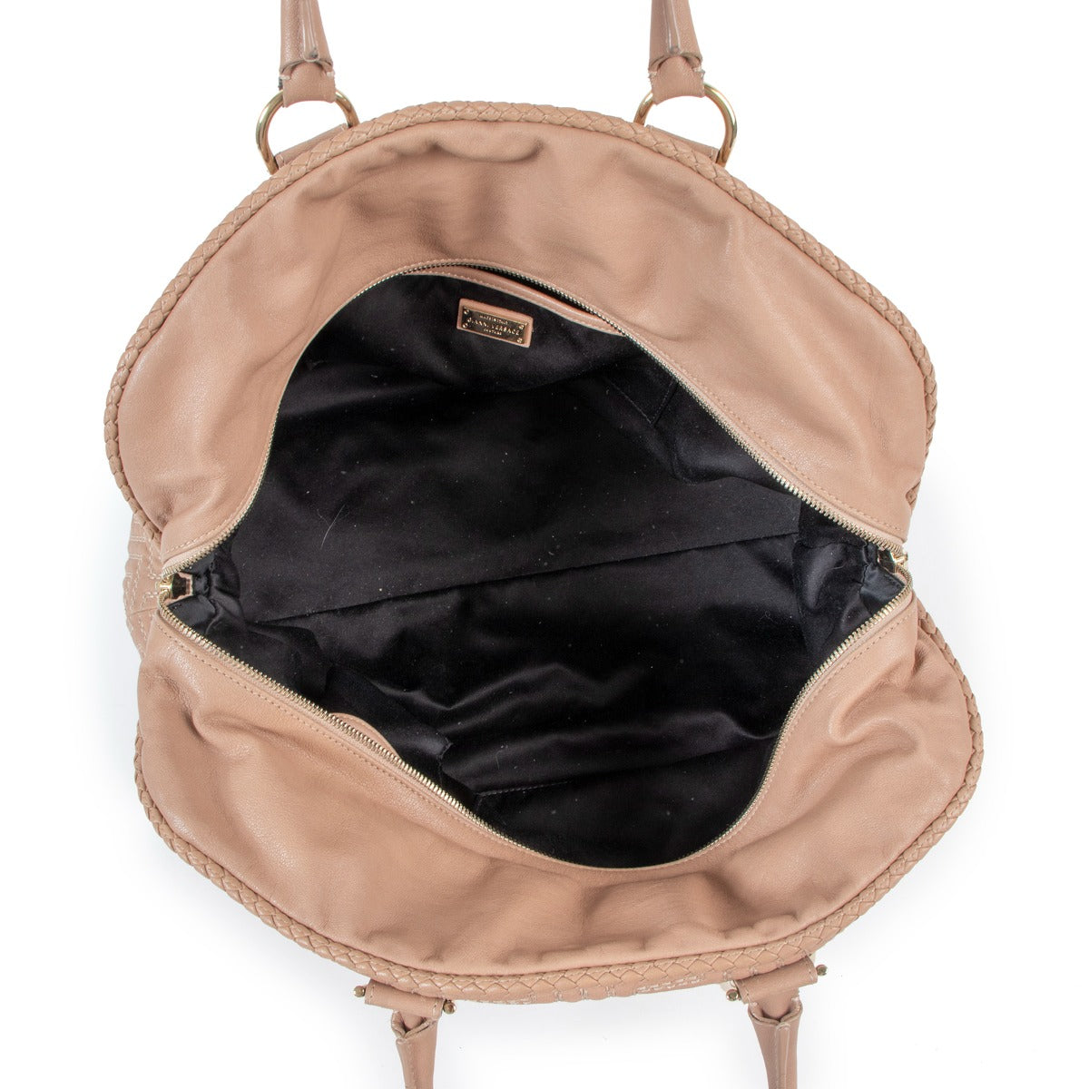 Versace Nude Gewatteerde Greca Leren Handtas