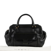 Shop safe online at Labellov in Antwerp this 100% authentic second hand Delvaux Dark Green Leather Top Handle