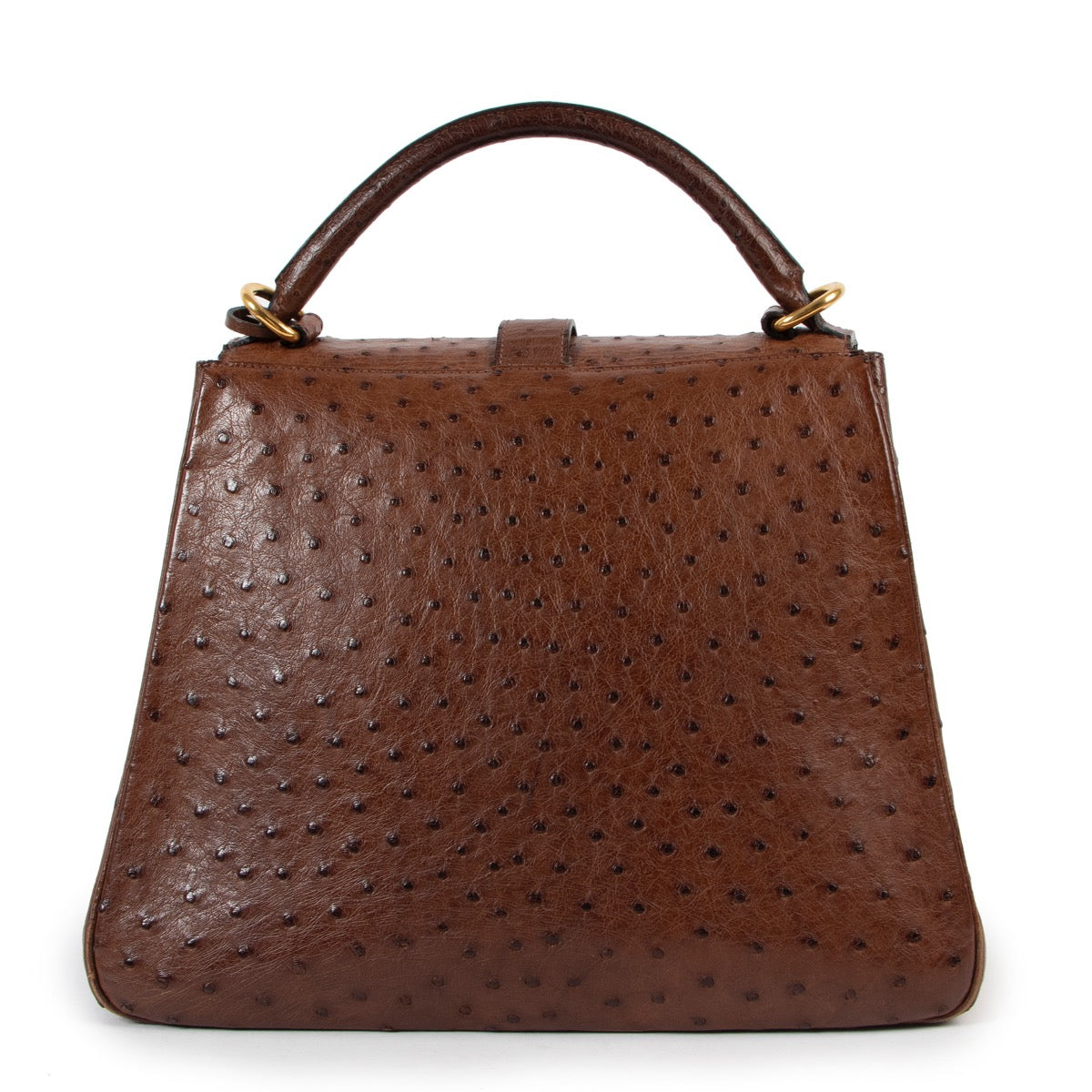 shop safe vintage online at Labellov Delvaux Brown Shoulder bag
