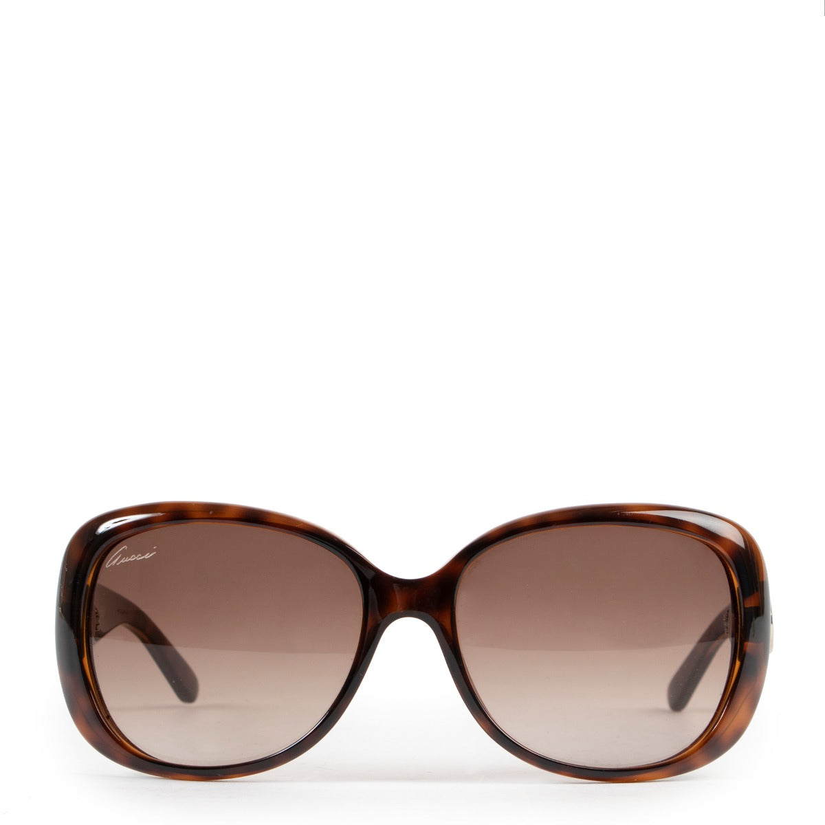 shop second hand vintage authenticated Gucci GG Web Rectangular Sunglasses on Labellov