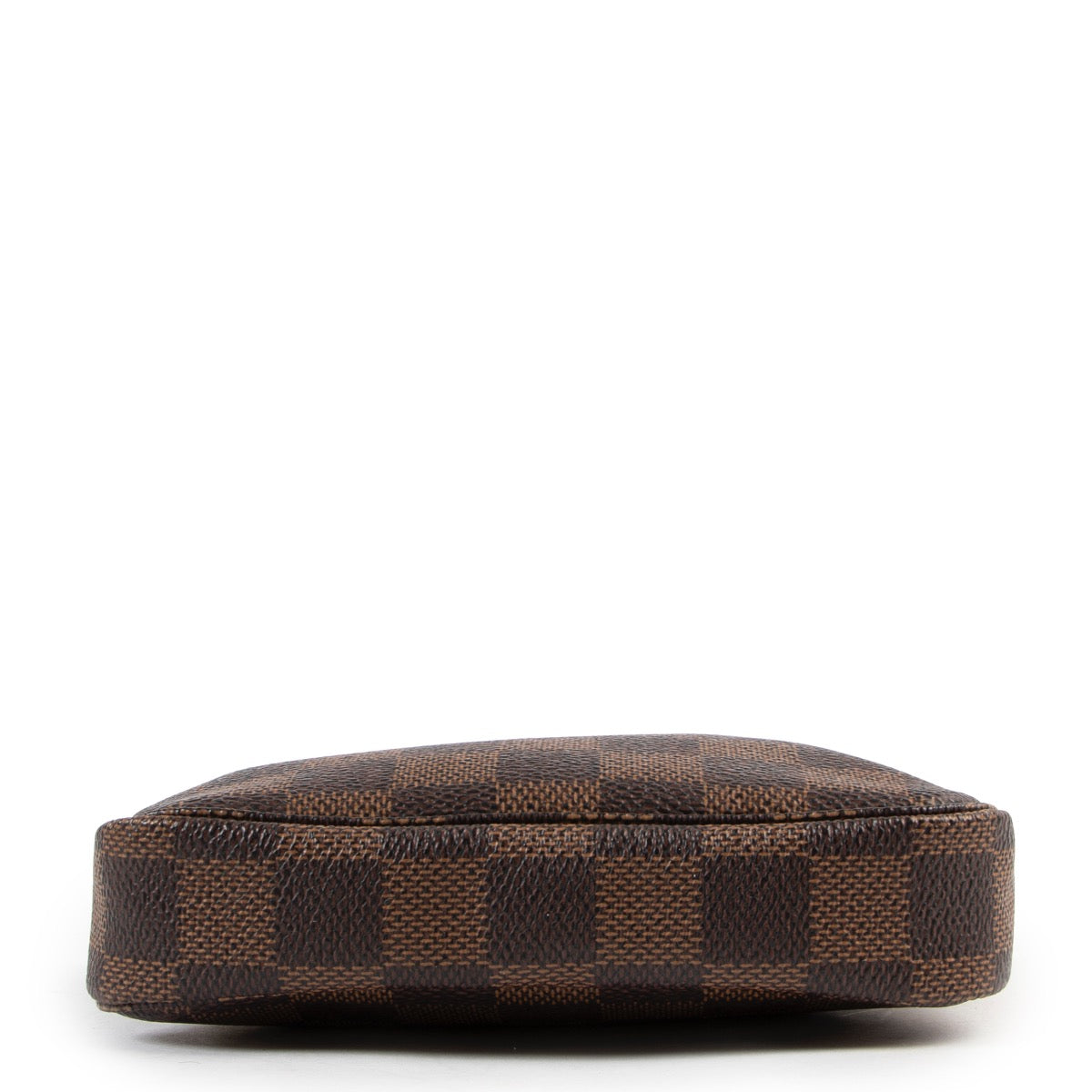Shops safe online at Labellov in Antwerp this 100% authentic Louis Vuitton Damier Ebene Mini Pochette Accessoires
