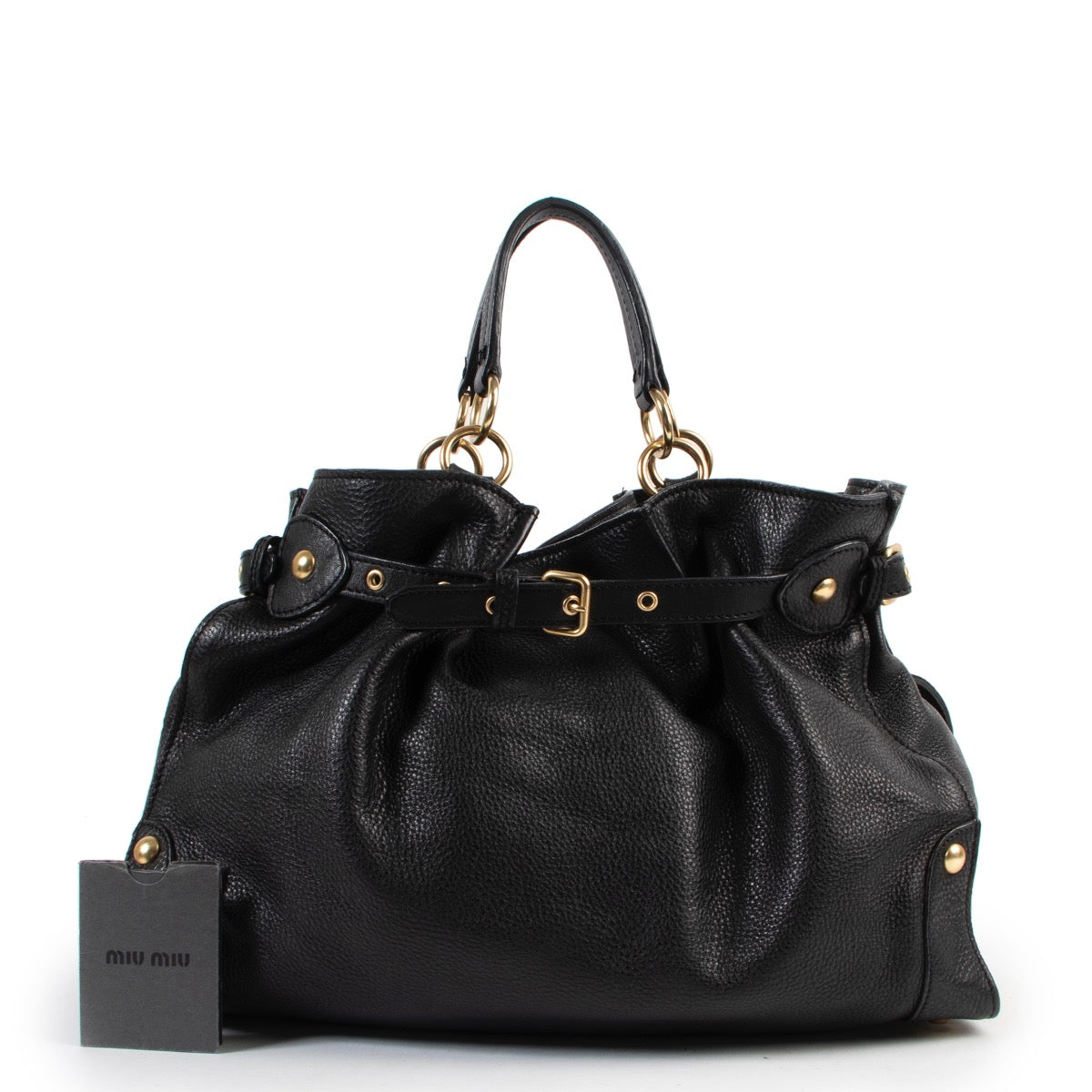 Buy an authentic second hand Miu Miu Black Shoulder Bag at Labellov