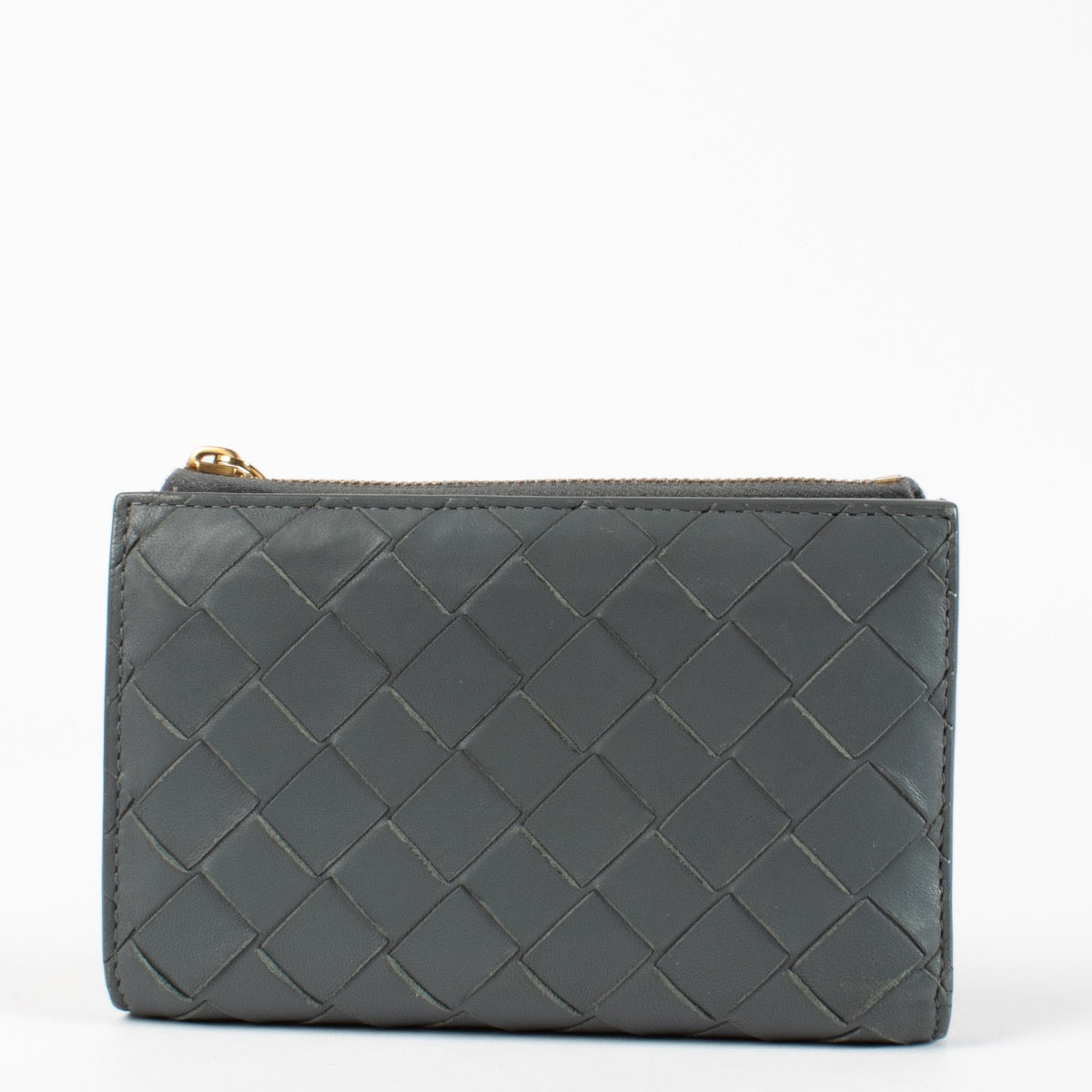 shop 100% authentic second hand Bottega Veneta Blue Intrecciato Leather Wallet on Labellov.com