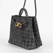 shop 100% authentic second hand Bottega Veneta Graphite Suede Small Andiamo Bag on Labellov.com