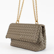 shop 100% authentic second hand Bottega Veneta Grey Intrecciato Small Olimpia Bag on Labellov.com