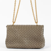 shop 100% authentic second hand Bottega Veneta Grey Intrecciato Small Olimpia Bag on Labellov.com