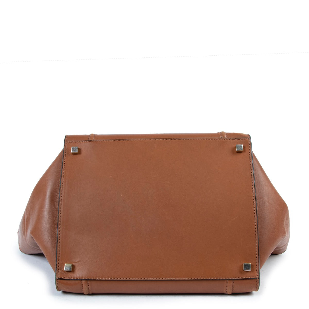 Shop now for your pre-loved, 100% authentic Céline Camel Luggage Phantom Top Handle at Labellov.