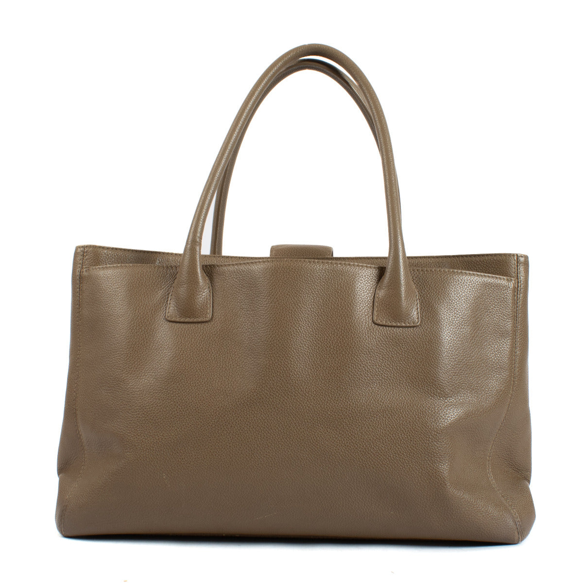 Chanel Taupe Medium Executive Cerf Tote Bag