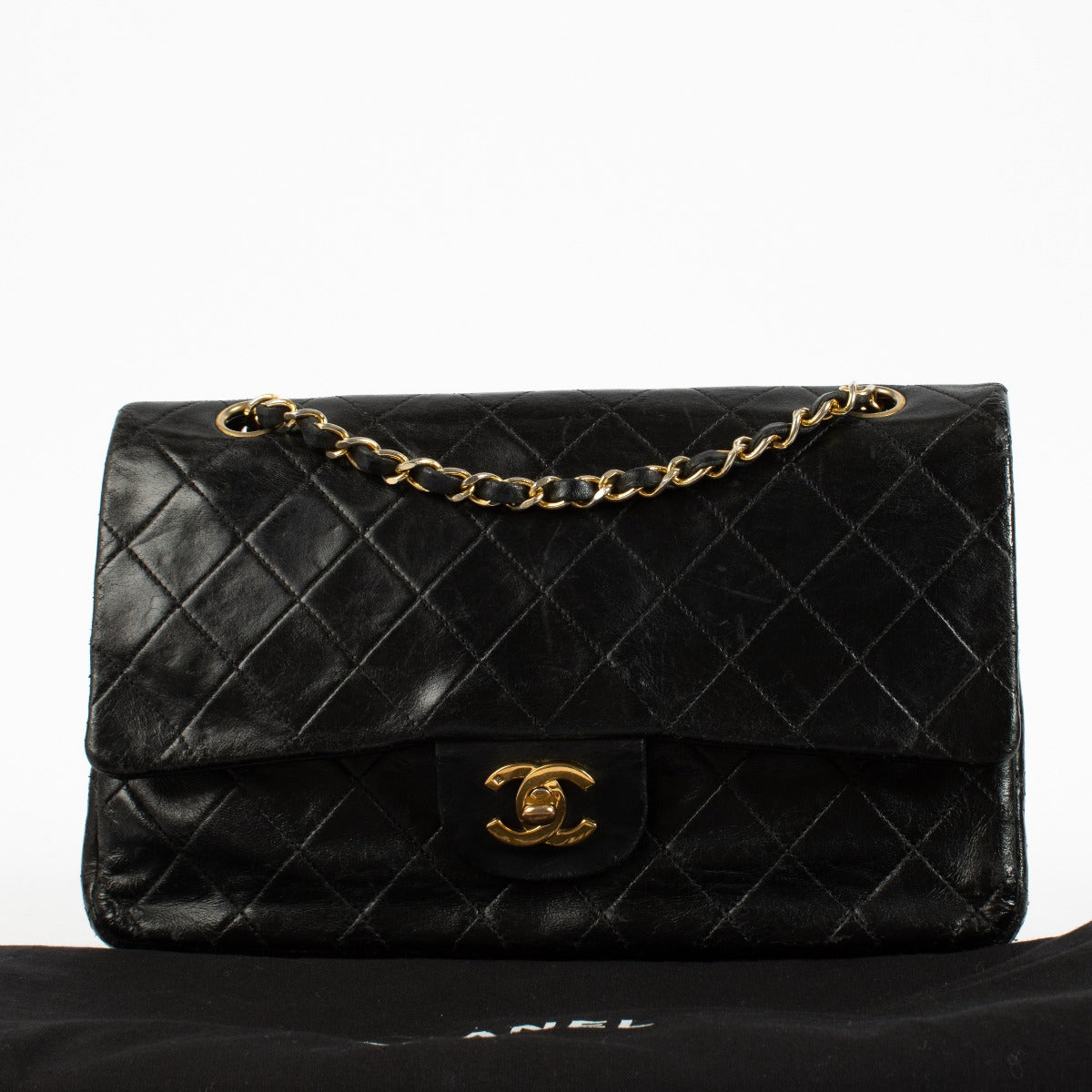 shop 100% authentic second hand Chanel Black Medium Classic Flap Bag on Labellov.com