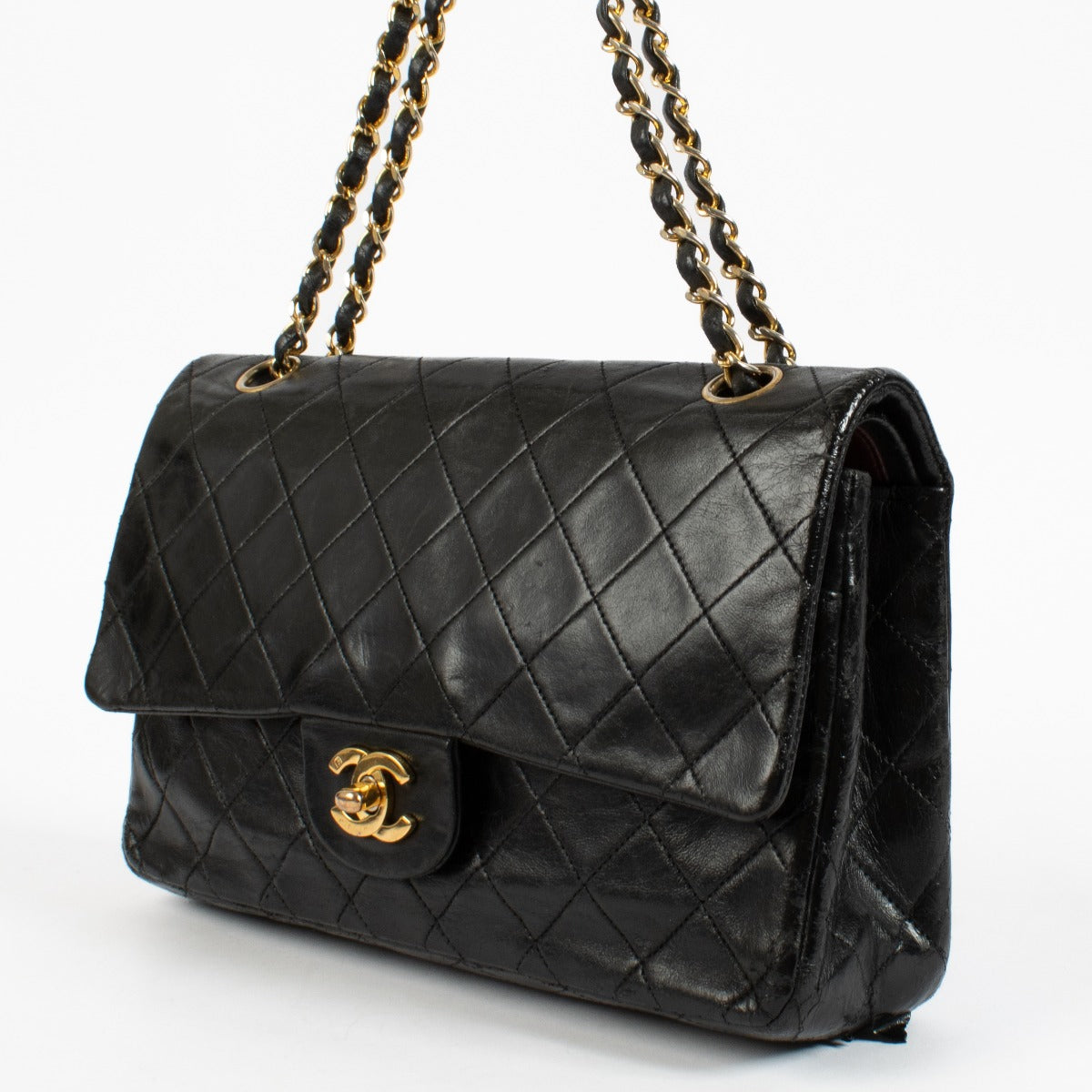 shop 100% authentic second hand Chanel Black Medium Classic Flap Bag on Labellov.com