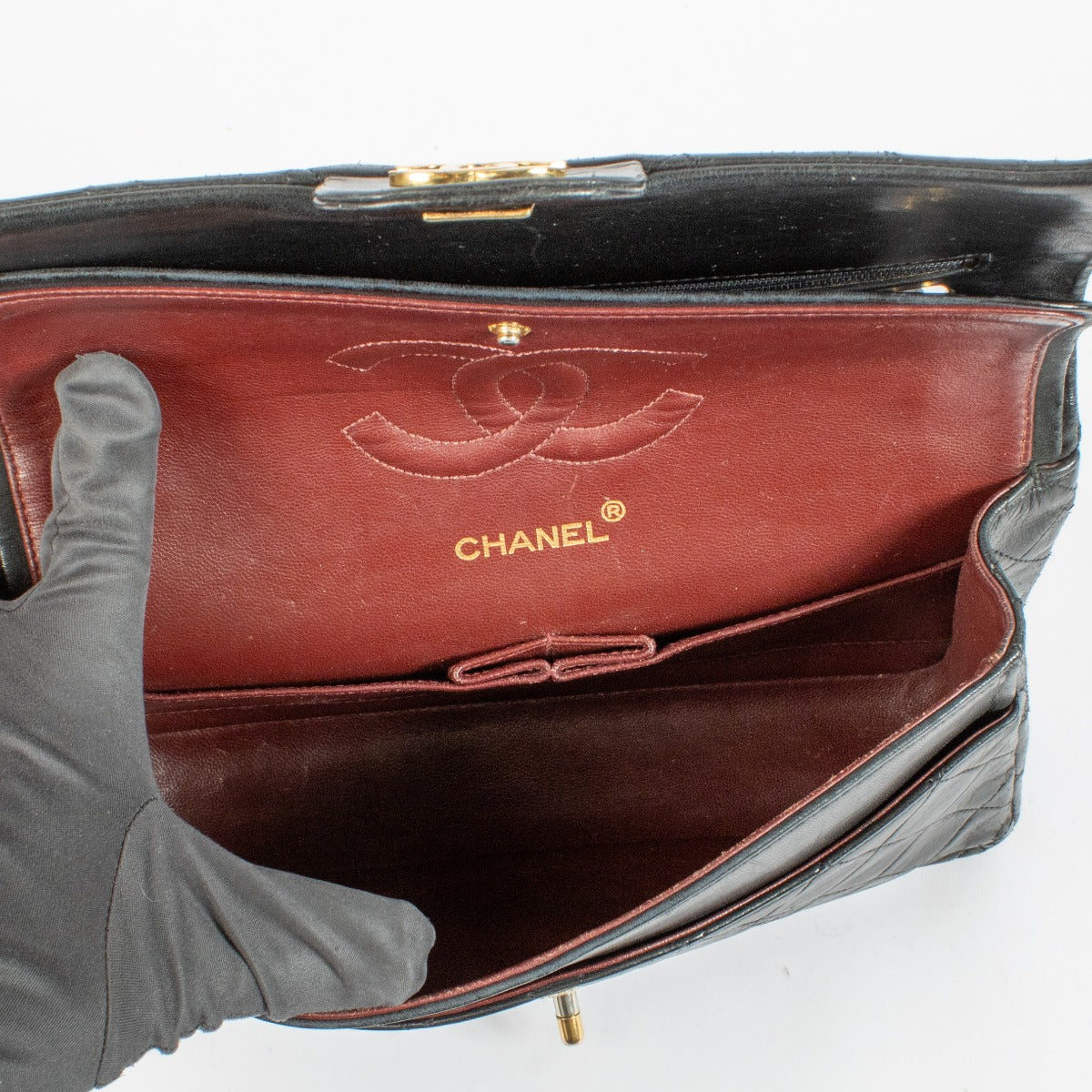 shop 100% authentic second hand Chanel Black Medium Classic Flap Bag on Labellov.com