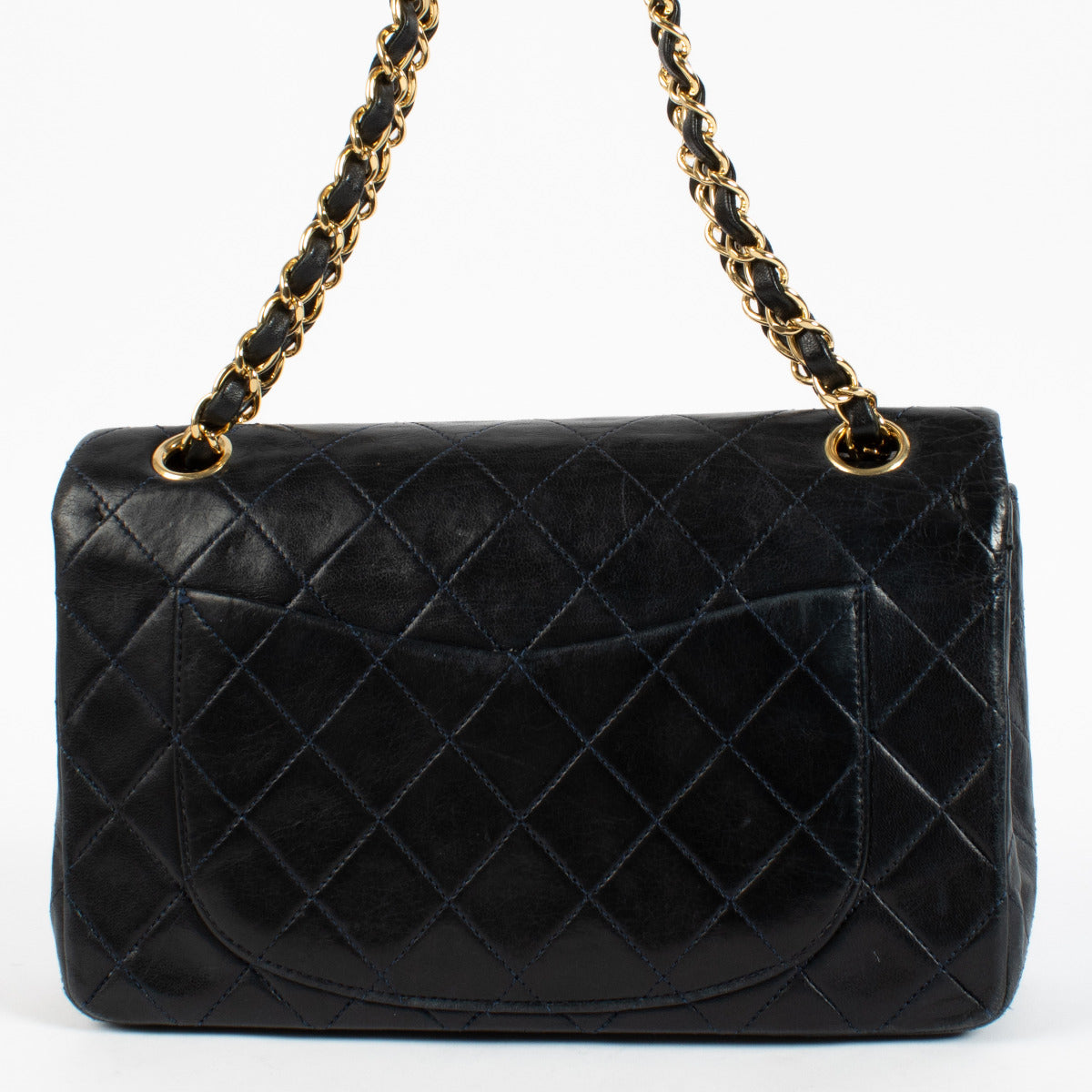 Sac Chanel Vintage Classique Petit Modèle bleu marine