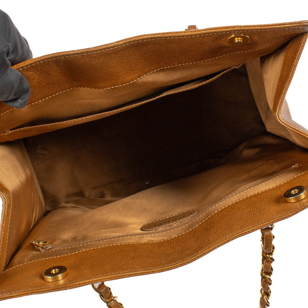 shop 100% authentic second hand Chanel Vintage Camel Caviar Leather Tote Bag on Labellov.com