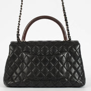 shop 100% authentic second hand Chanel Black Caviar/Lizard Wild Stitch Medium Coco Handle Bag on Labellov.com