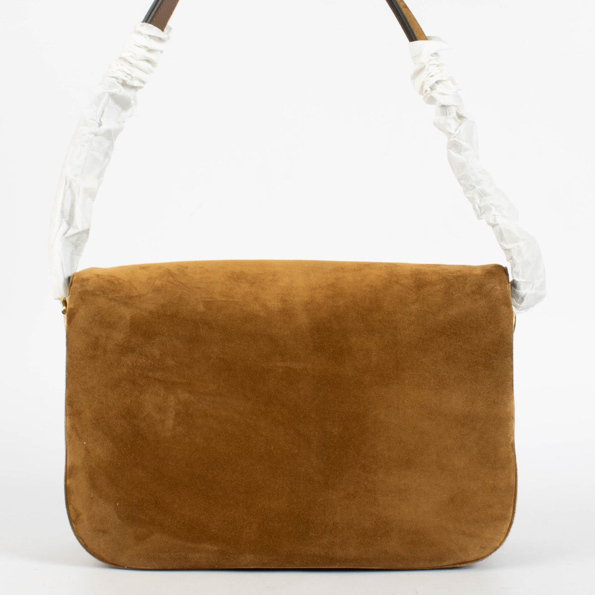 shop 100% authentic second hand Gucci Brown Soft Suede Horsebit 1955 Aura Medium Shoulder Bag on Labellov.com
