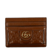 shop 100% authentic second hand Gucci Brown Calfskin GG Matelasse Card Holder on Labellov.com