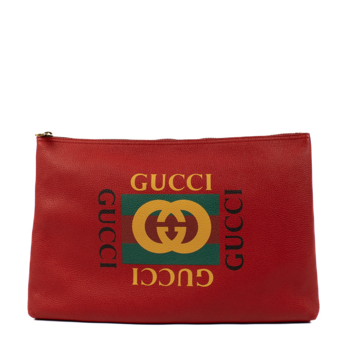 shop 100% authentic second hand Gucci Red Logo Portfolio Sleeve on Labellov.com