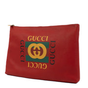 shop 100% authentic second hand Gucci Red Logo Portfolio Sleeve on Labellov.com