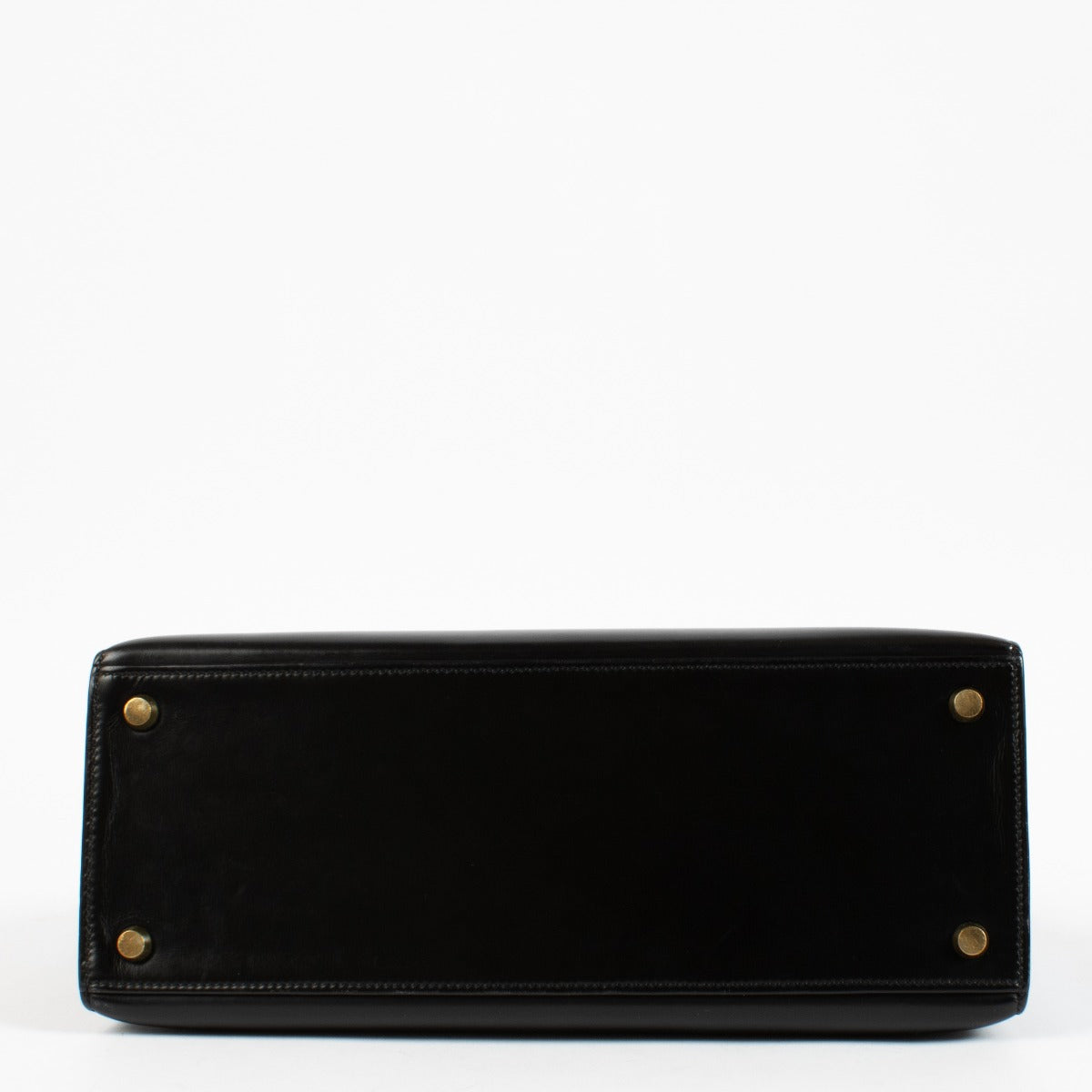 Hermès Vintage Kelly 28 Box Noir GHW