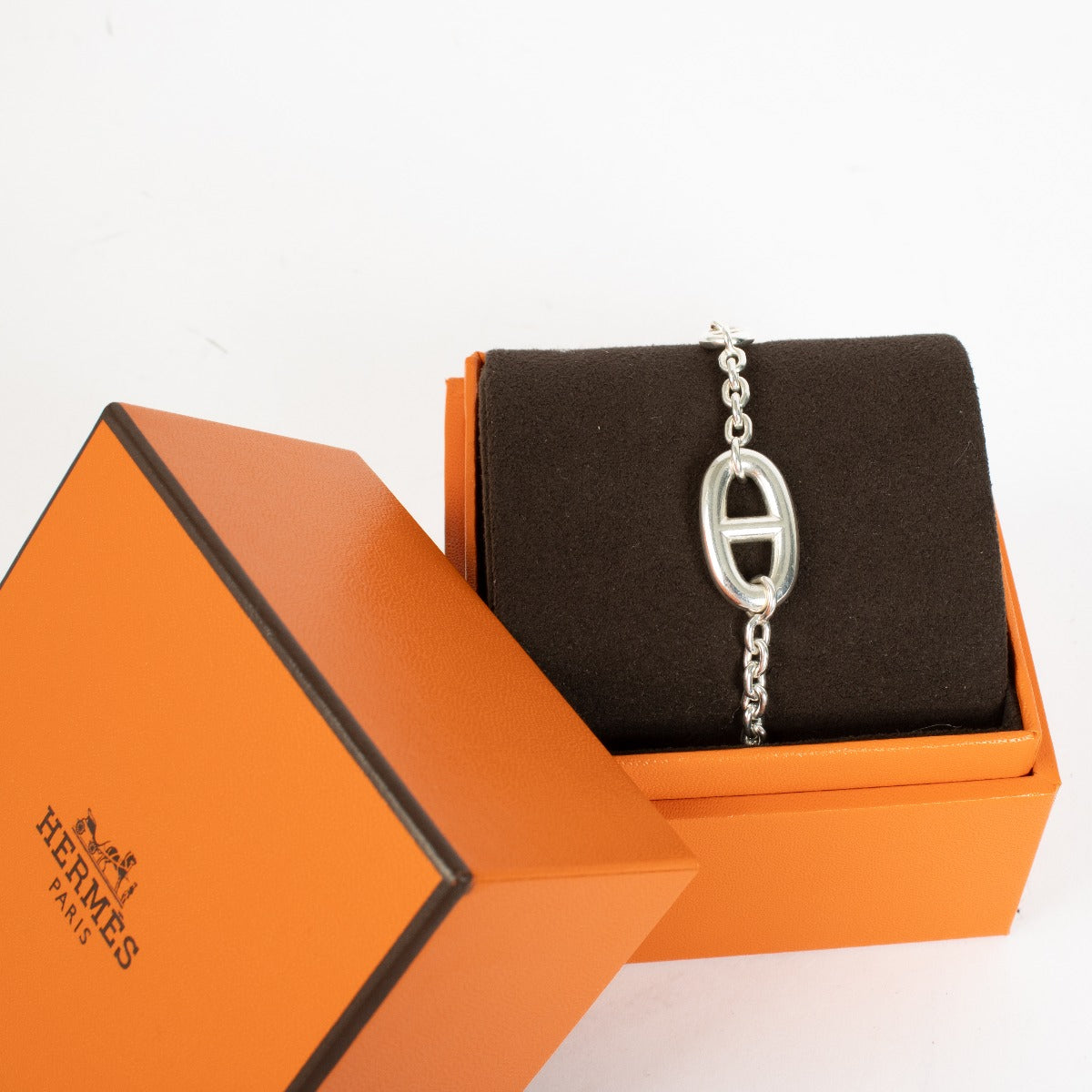 Hermès Sterling Silver Farandole Bracelet - Size SH