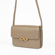 Shop this 100% authentic Saint Laurent Taupe Lambskin Maillon Bag at Labellov.com
