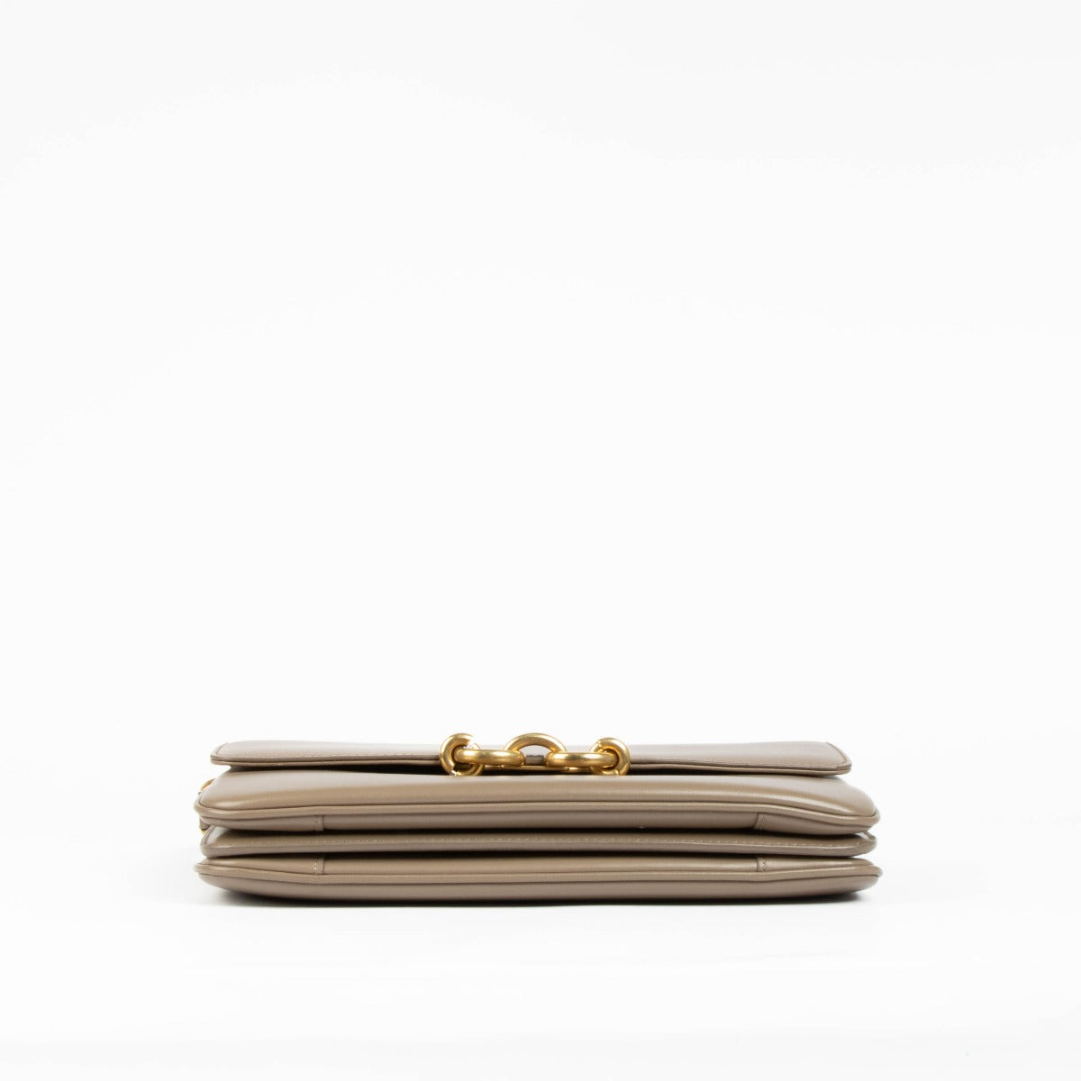 Shop this 100% authentic Saint Laurent Taupe Lambskin Maillon Bag at Labellov.com