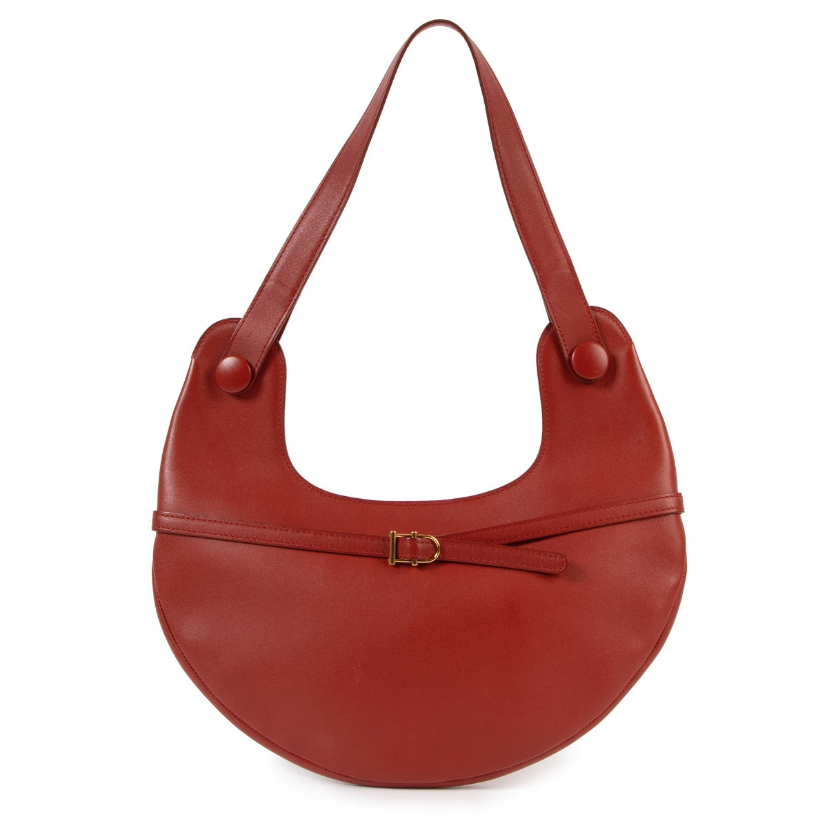 Shop safe online at Labellov in Antwerp this 100% authentic Delvaux Red Shoulder Bag