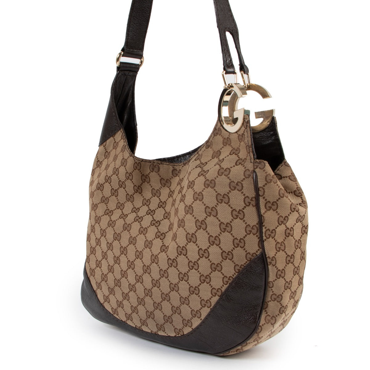 Gucci GG Canvas Charlotte Hobo bag online for the best price , shop vintage safe online secondhand at Labellov