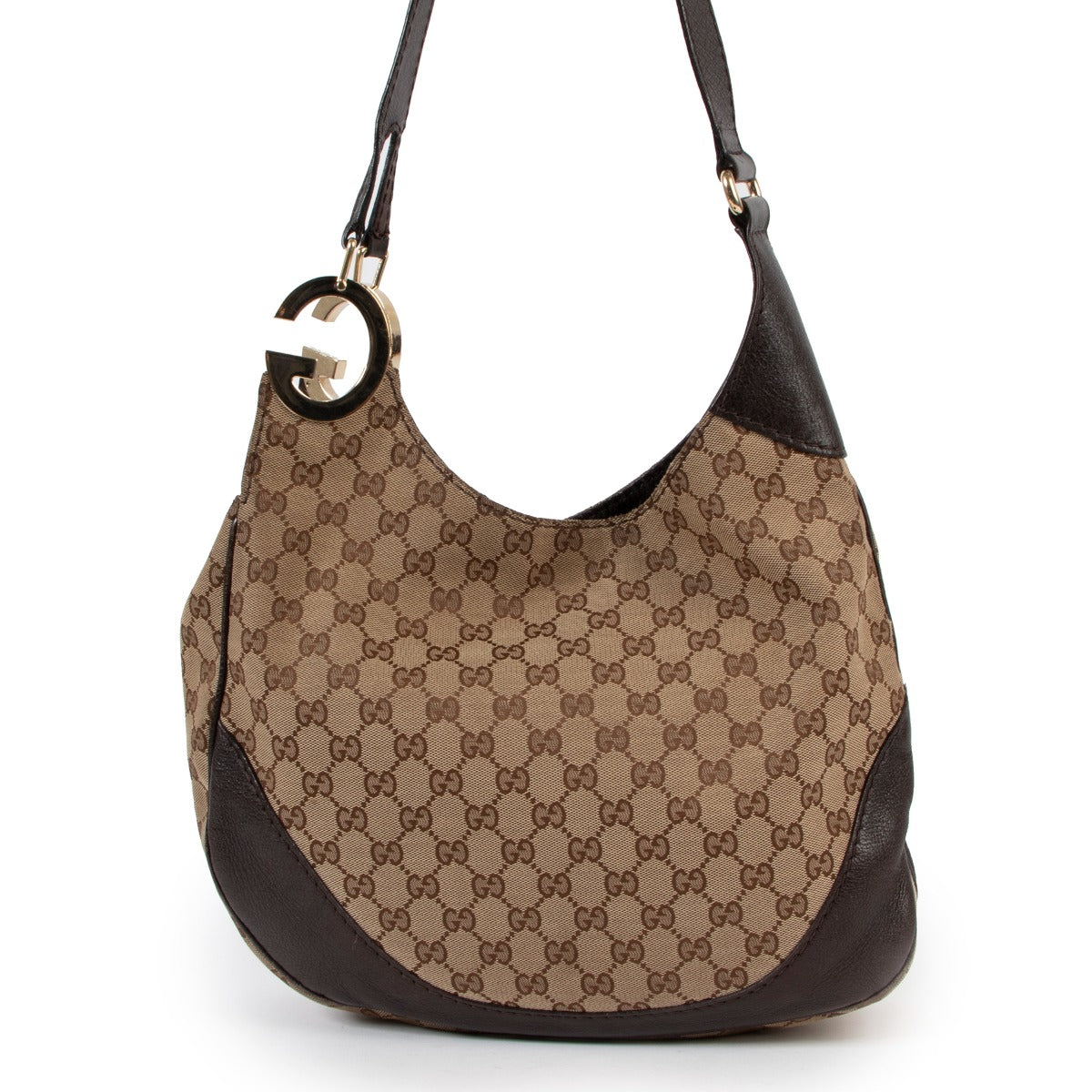 Gucci GG Canvas Charlotte Hobo bag online for the best price , shop vintage safe online secondhand at Labellov