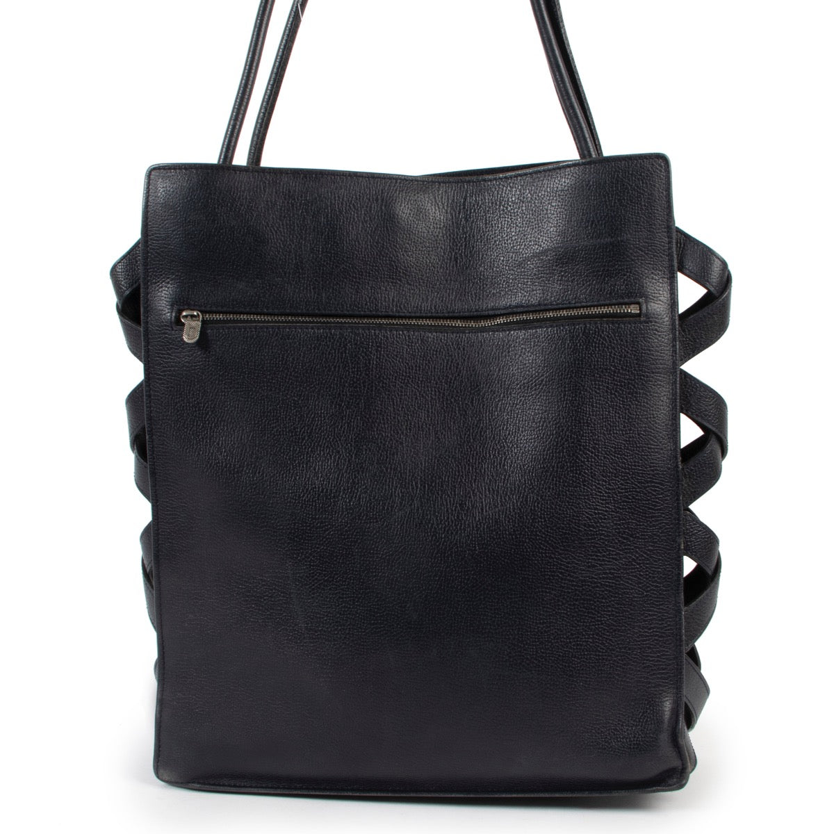 Labellov offers you the most authentic pieces. Buy safely Delvaux 'Szekely 1992' Blue Tote Bag