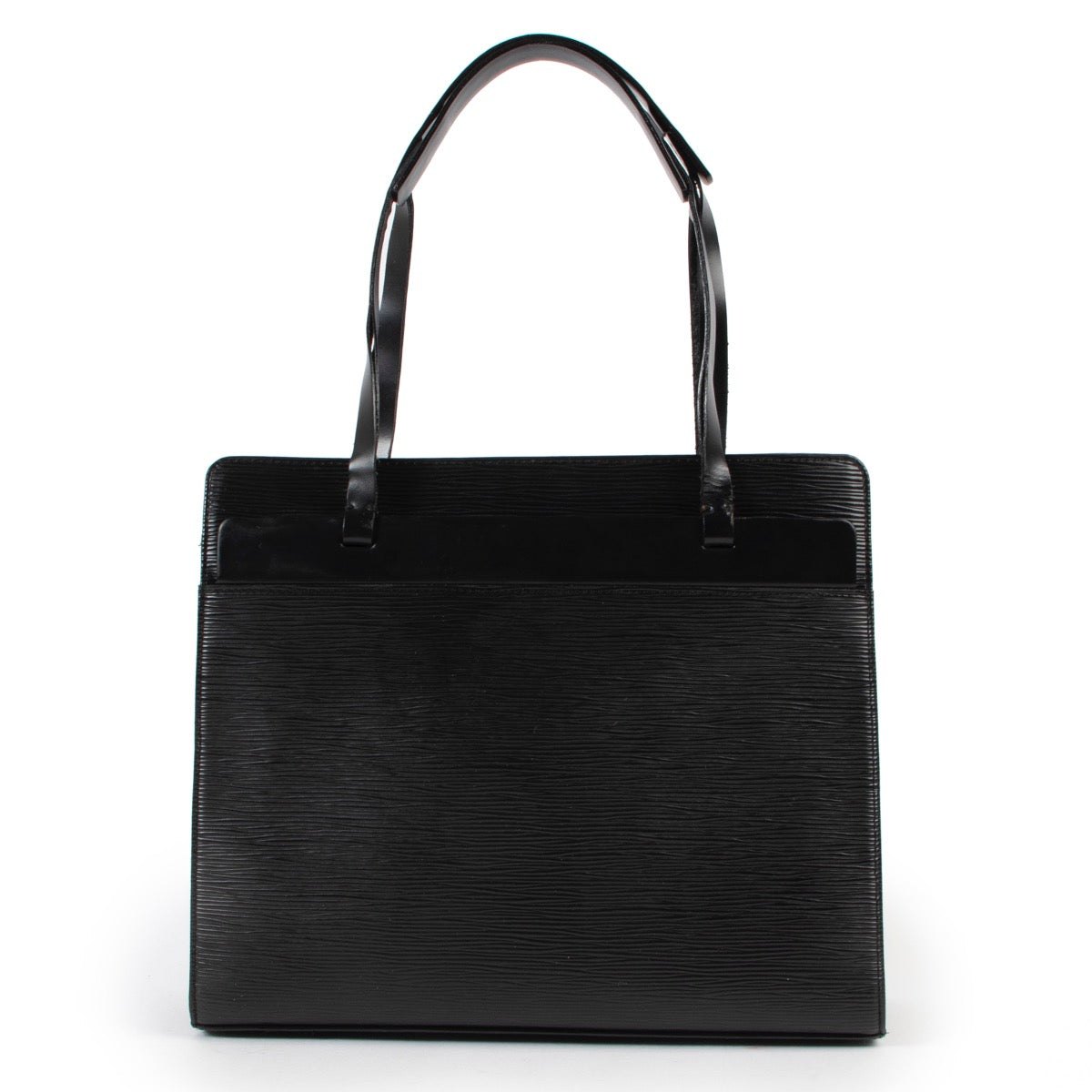 Buy this gorgeous authentic bag safely, Louis Vuitton Black Epi Leather Shoulder Bag