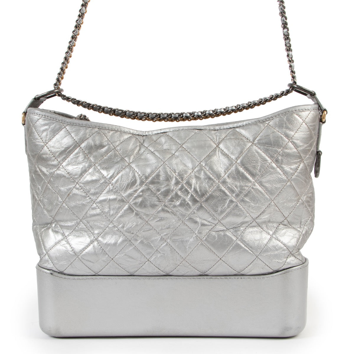 buy authentic Chanel Silver Gabrielle Shoulder bag at Labellov for the best price