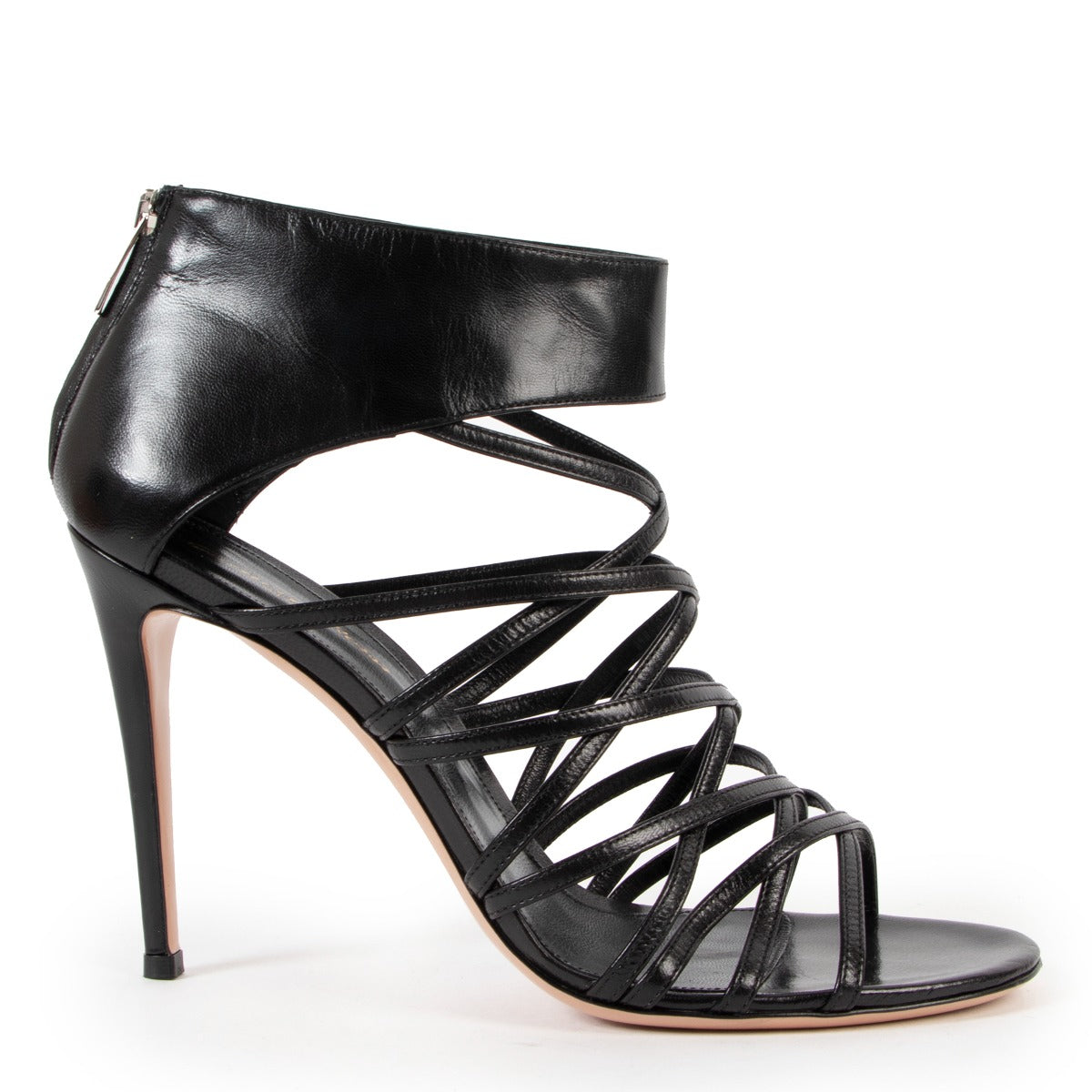 Buy an authentic pair of second hand Gianvitto Rossi Sandals Tacco Multistraps -Size 41 at Labellov