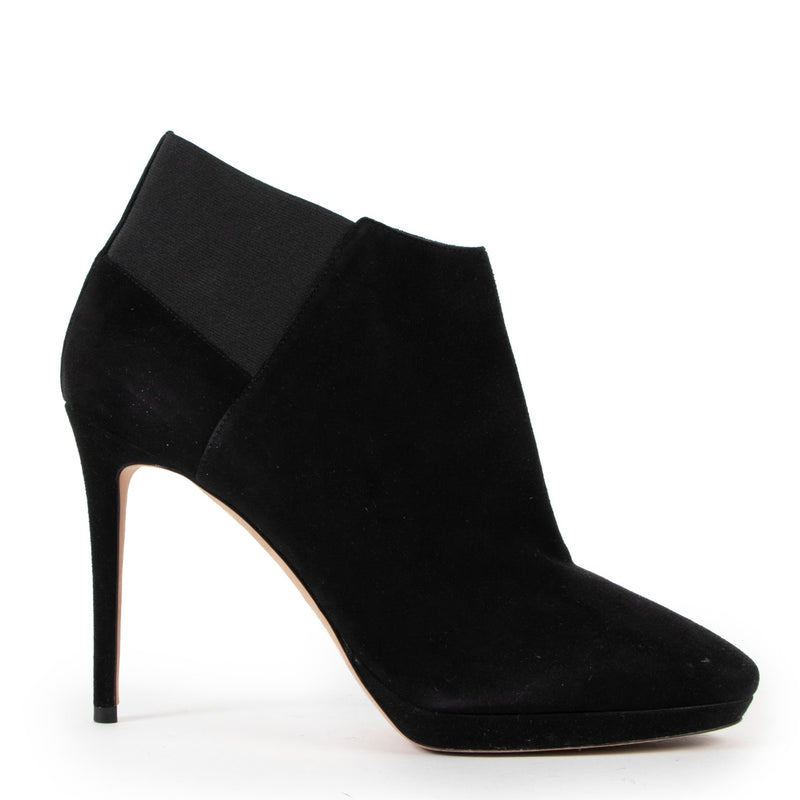 Jimmy Choo Talula 100 Black Suede Booties - Size 41