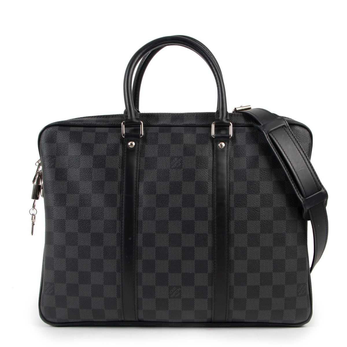 buy authentic Louis Vuitton Damier Graphite Porte-Documents Voyage PM at Labellov for the best price