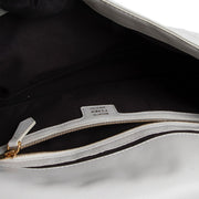 buy and sell your authentic designer Fendi White Baguette Shoulder Bag + Multicolor Wrappy for the best price at Labellov secondhand luxury in Antwerp.