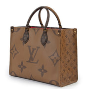 Shop safe online at Labellov in Antwerp this 100% authentic second hand Louis Vuitton Monogram Onthego MM Reverse Giant Cabas