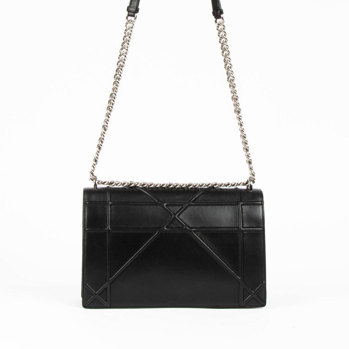 Authentic pre-loved Christian Dior Black Large Diorama Shoulder Bag on Labellov.com