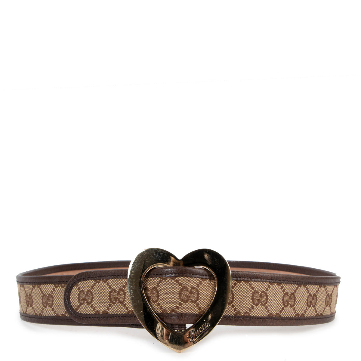 Gucci Monogram Heart Belt - size 90