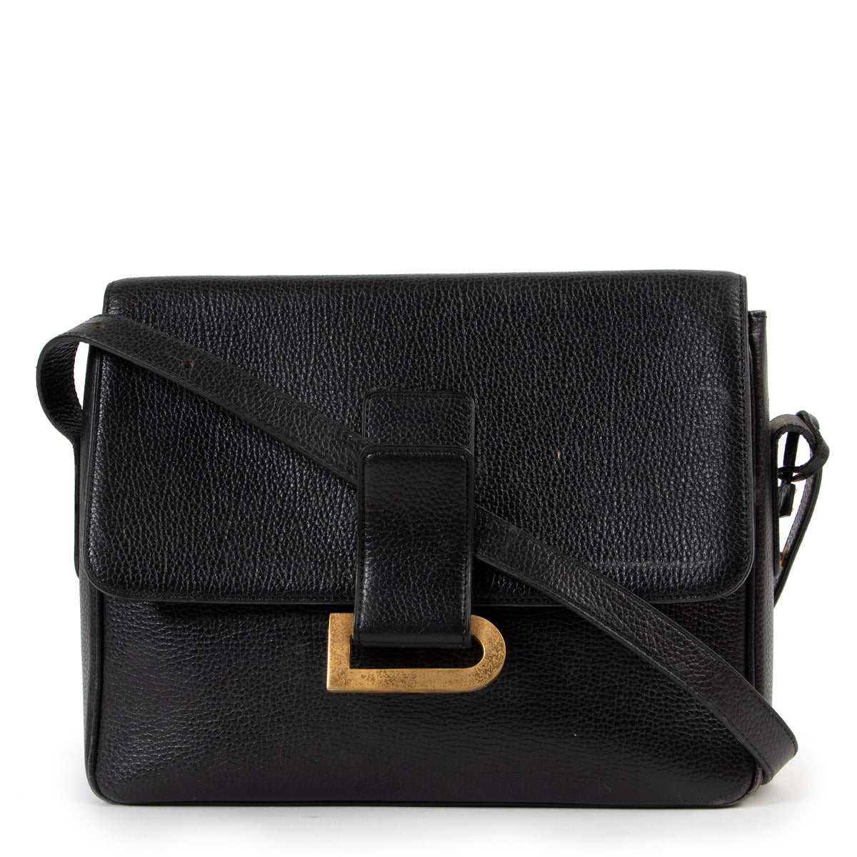 Buy an authentic second hand Delvaux Poirier Black Crossbody Bag at Labellov.